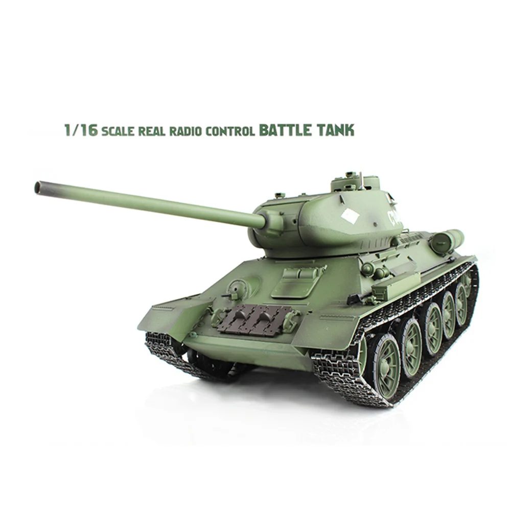 2.4G HENG LONG 1/16 Scale 7.0 Plastic Soviet T34-85 RTR RC Tank 3909 360° Turret Spearker Smoke Unit Gearbox Toys Cars TH17765 4
