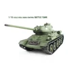 2.4G HENG LONG 1/16 Scale 7.0 Plastic Soviet T34-85 RTR RC Tank 3909 360° Turret Spearker Smoke Unit Gearbox Toys Cars TH17765 4