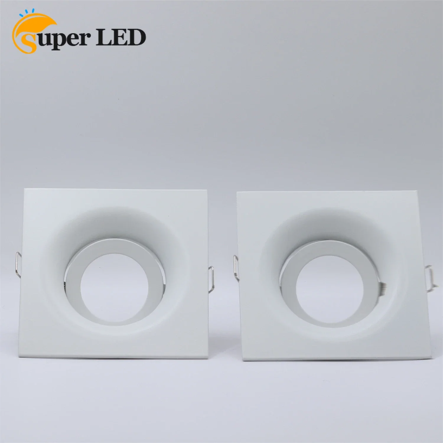 

White LED Zinc Alloy Spotlights Frame Adjustable Downlight Led Holders Cutout 90mm for MR16 GU10 Bulb Holder Recessed Spot Light