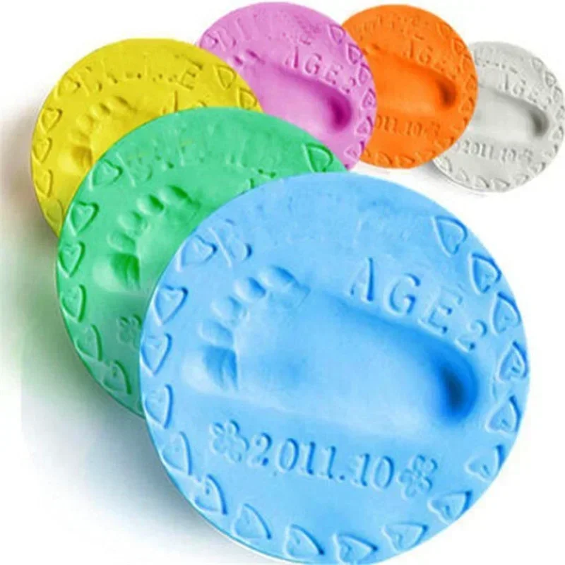 Hand and Footprint Kit Clay 20g Baby Care Air Drying Soft Handprint Footprint Imprint Casting
