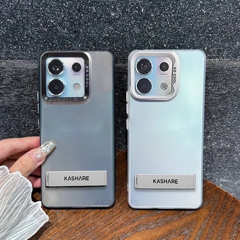 Note13 Luxus Aurora Fold Holder Hülle für Xiaomi Redmi Note 13 Pro Plus 13pro 12 12pro 10 4g 5g Weiche Silikon-Standabdeckung 13c_voghion.com