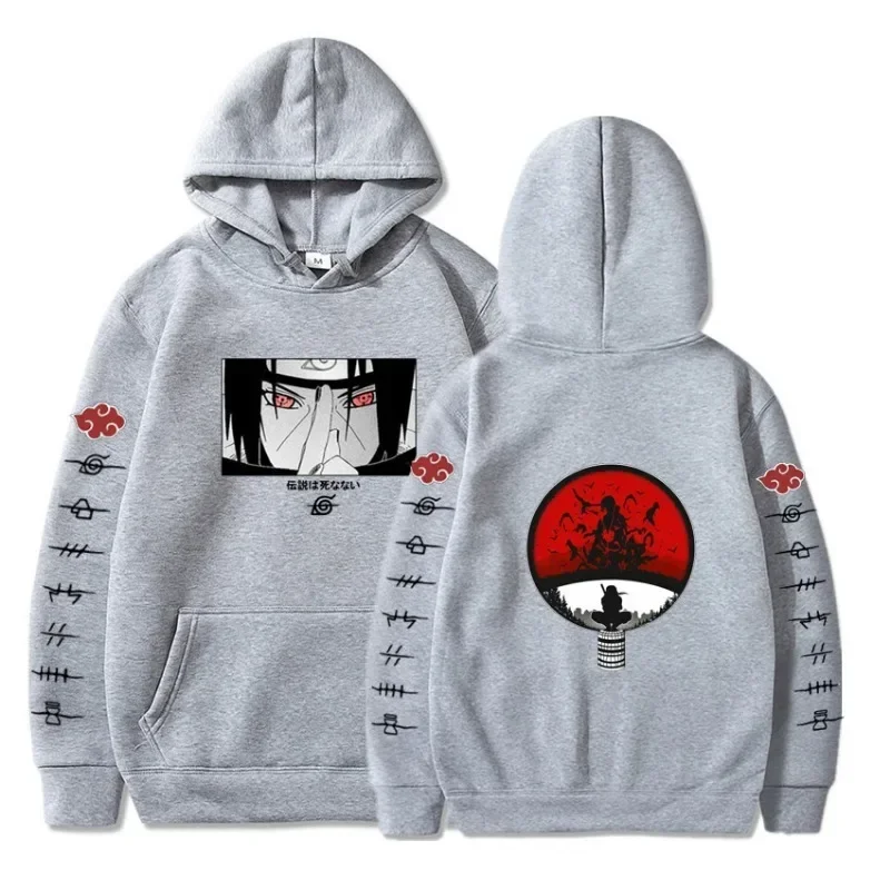 Naruto Anime Hoodie for Man Women Uchiha Itachi Sweatshirts Casual