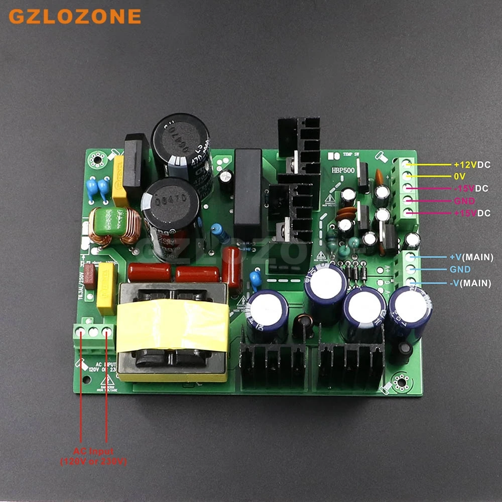 

500W Amplifier Switching Power Supply Board Dual Voltage For Power Amplifier
