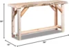 Live Edge Log Sofa Table (Natural) — Rustic Live Edge Log Furniture 3