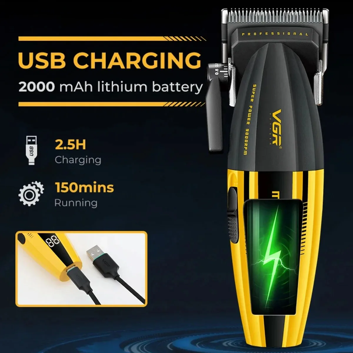 VGR ماكينة حلاقة الشعر رجال ماكينة حلاقة الشعر مكي...