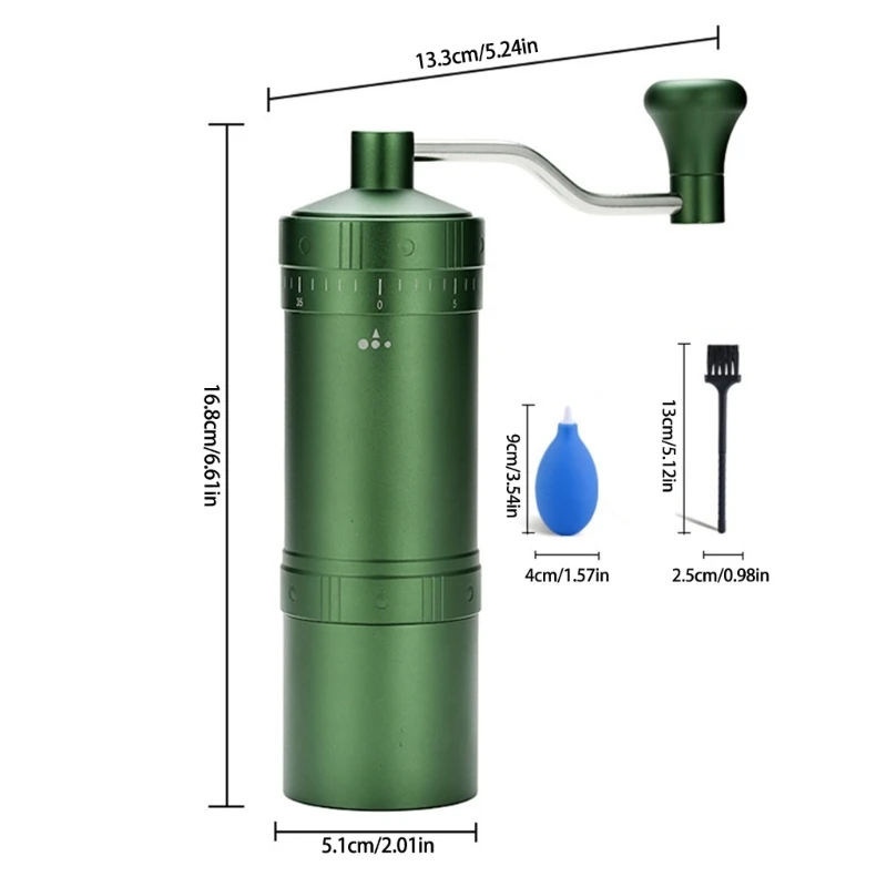 Portable Hand Crank Coffee Grinder Manual Coffee Mill Stainless