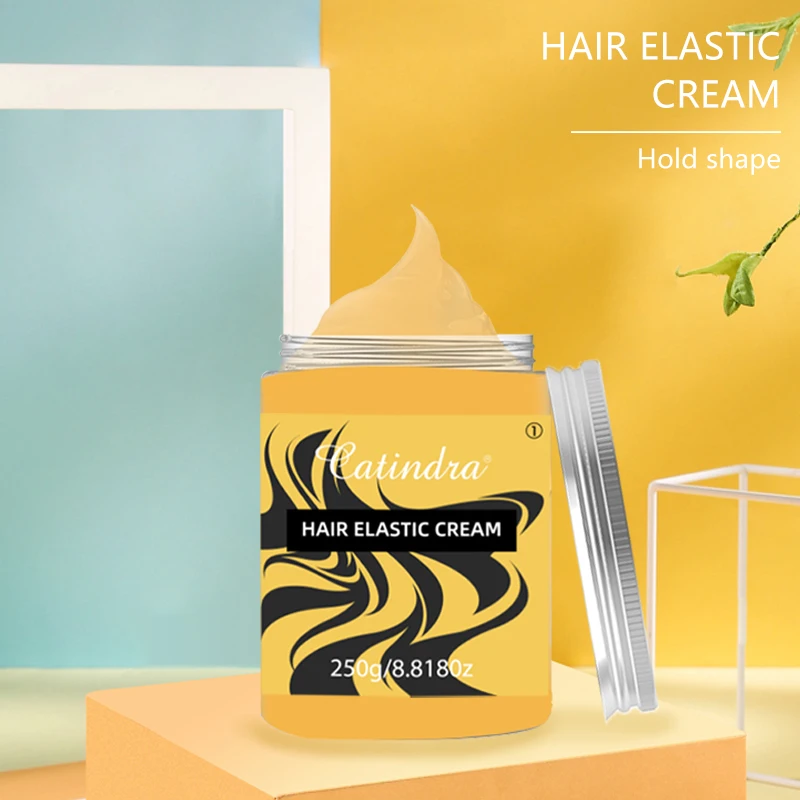 Hair Elasticity Cream Moisturizing Anti Curling Elastic Styling Enhancement Used for Curling Styling Hair Conditioner