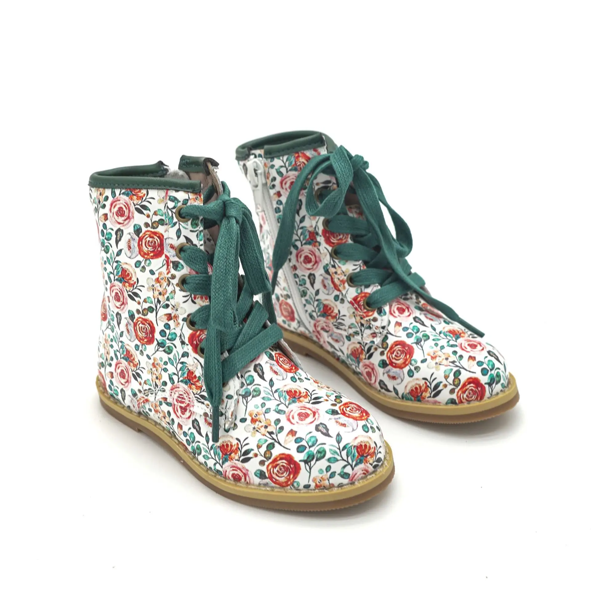 

Fashion Kids Autumn Winter Thick Bottom Short Boots Children High Quality Print Unisex Boots Boys Girls Shoes