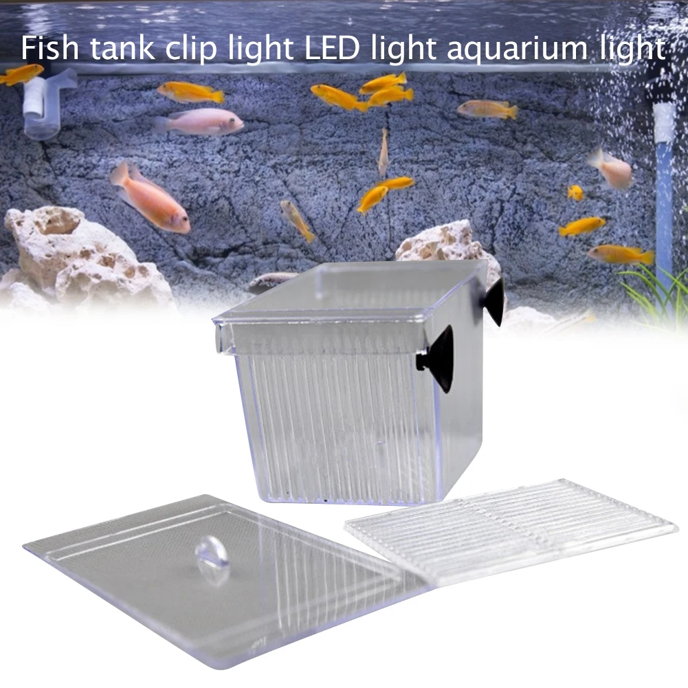 Fish Breeding Box Transparent Aquarium Incubator Fish Tank Isolation Box Acrylic Hatchery Fish Decoration tank Spawning Hatching Room