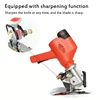 Cordless Electric Scissors 12V Lithium Battery Clothes Sewing Round Shear Fabric Leather Cutting Tool Cloth Cutter 3