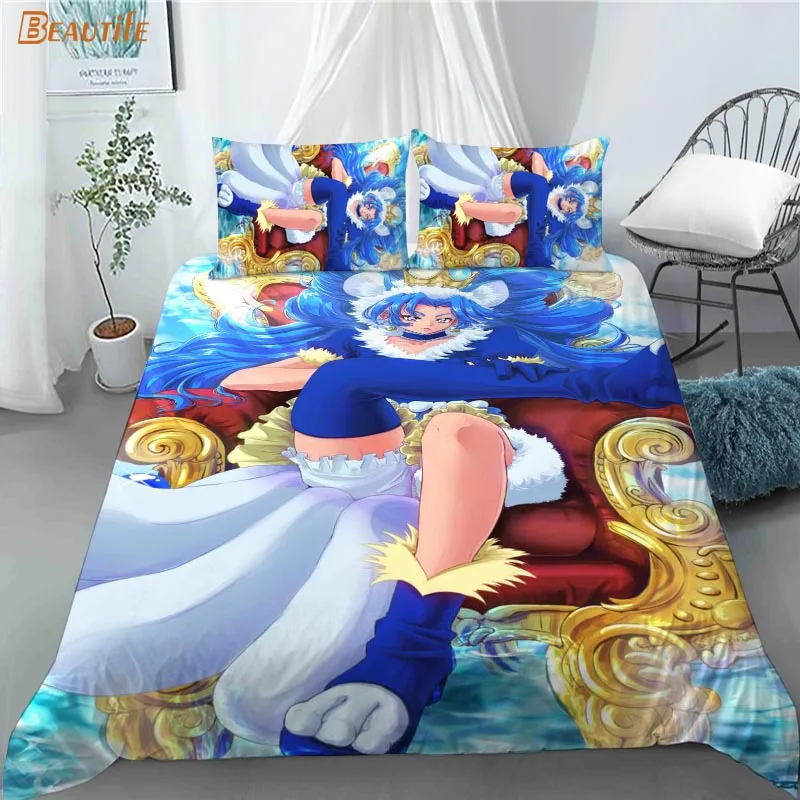 

Hot Cure Gelato Tategami Aoi 1 Duvet Cover 2 Pillowcases Polyester Fabric Bedding Set Family Boy Kid Set Duvet Cover Set 0505