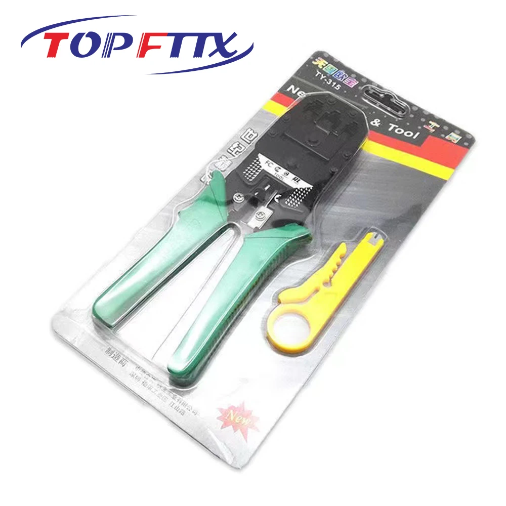 RJ45 네트워크 케이블 스트리퍼, Cat7 Cat6 Cat5e 4P/6P/8P 크림핑용 케이블 플라이어 패스스루 크림퍼