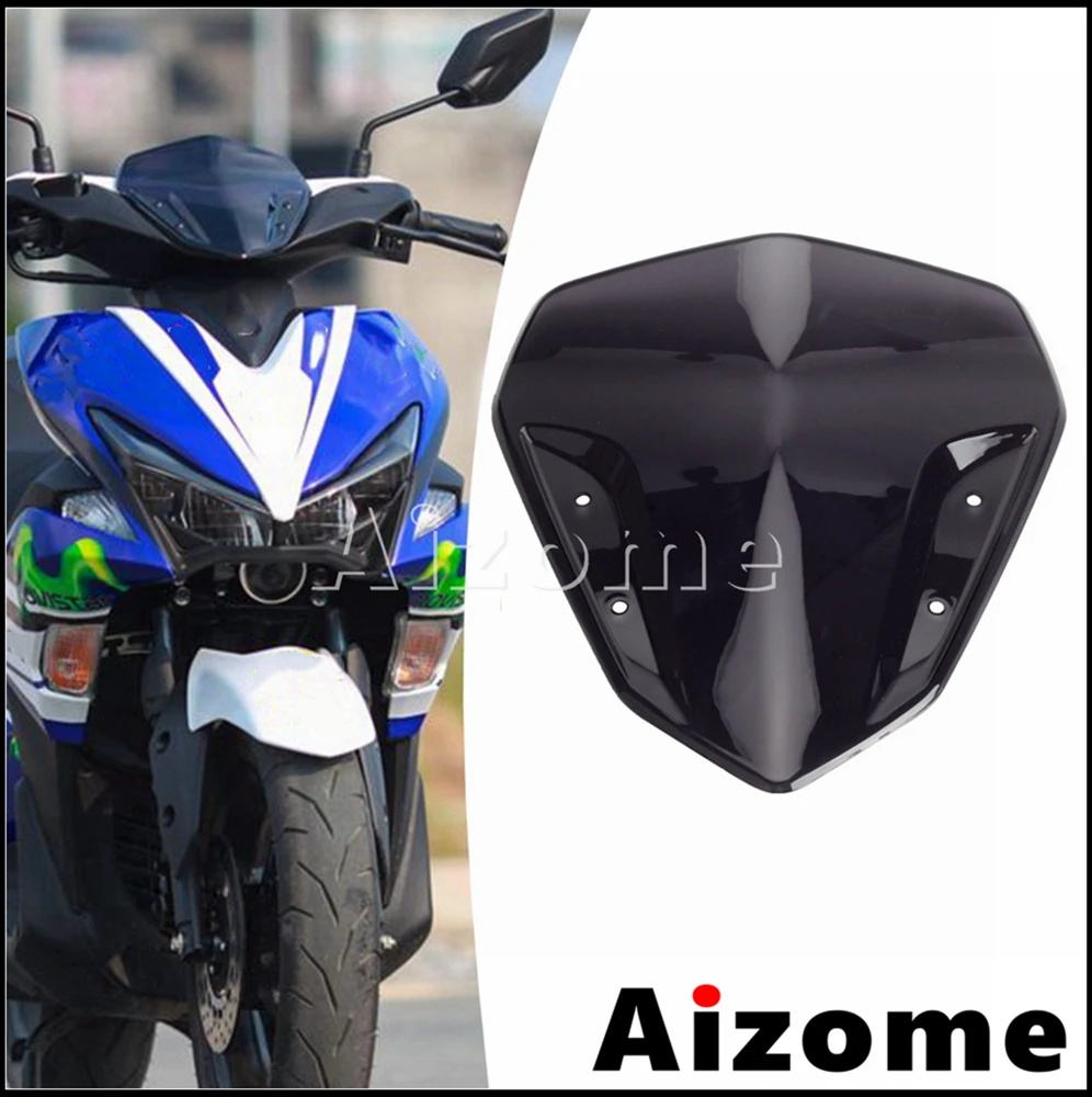 Pc Moto Parabrezza Fly Screen Per Yamaha Nvx155 150 125 Aerox155 L155 Scooter Moto Parabrezza Deflettori 2014-2020