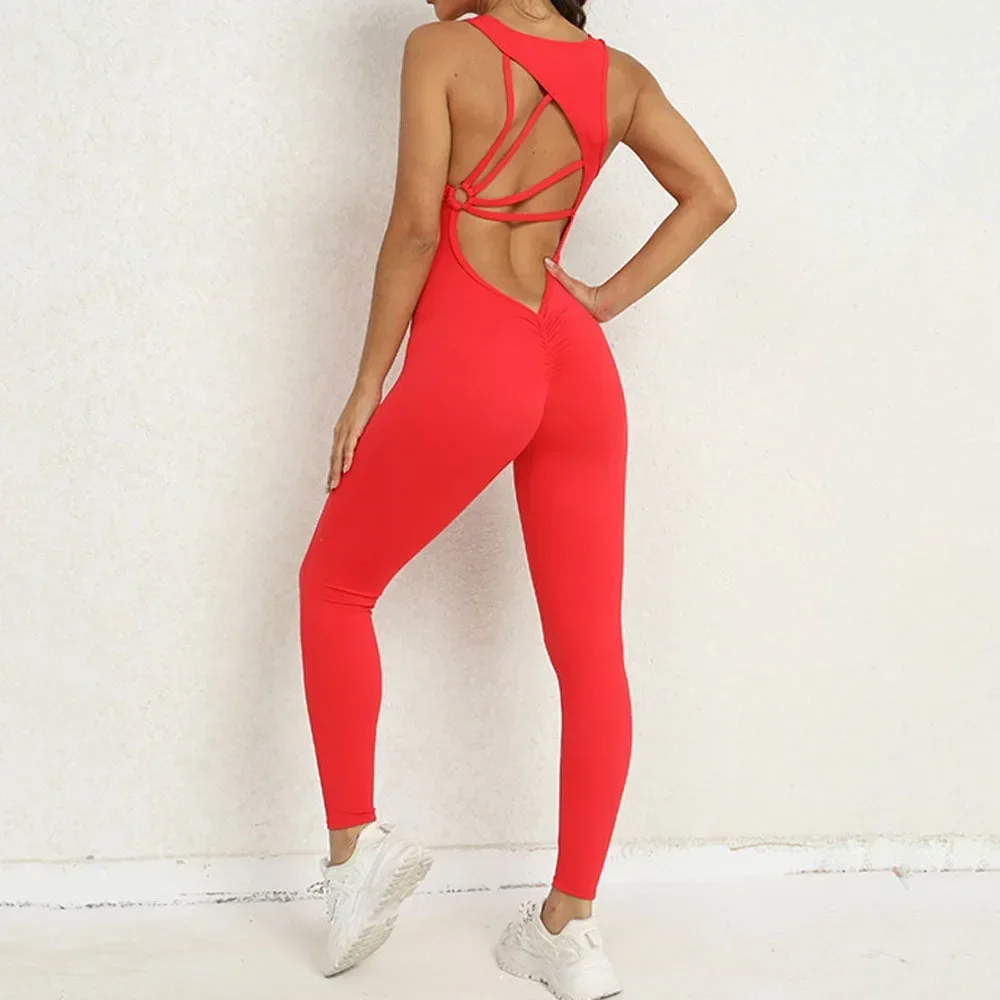 Fashion Sexy Hollow Scrunch Monkeys Women Gym Sport