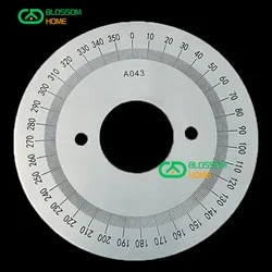 Premium Stainless Steel 360 Degree Protractor Disc (100x30x2mm)