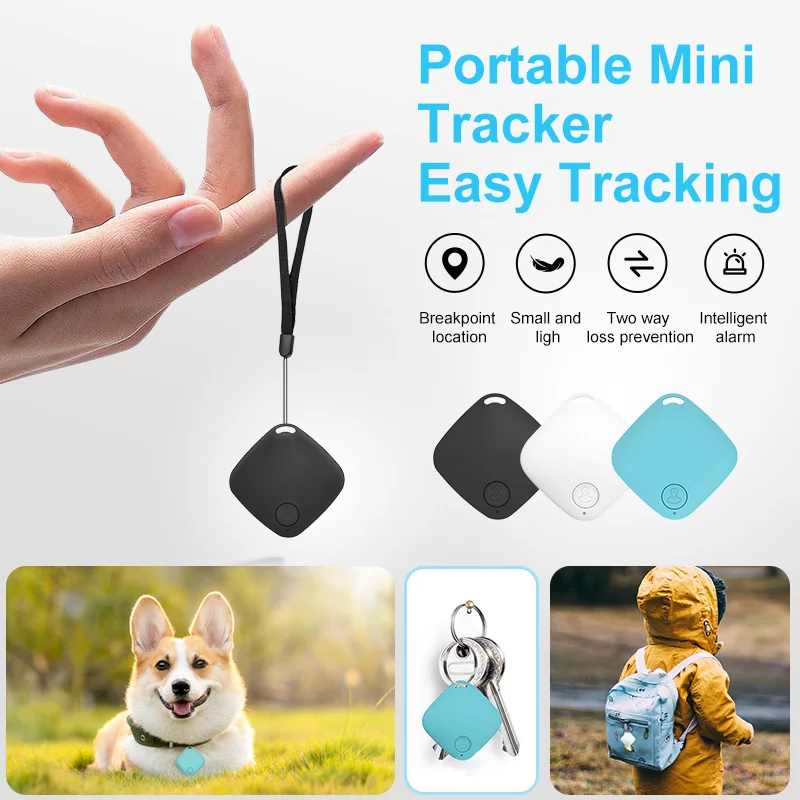 Mini Tracking Bluetooth Anti-lost Device Mobile Phone wallet Key Finder Location Intelligent Caller 5.0 Dual Alarm Pet Finder key finder anti lost tracker bluetooth tracker bluetooth finder
