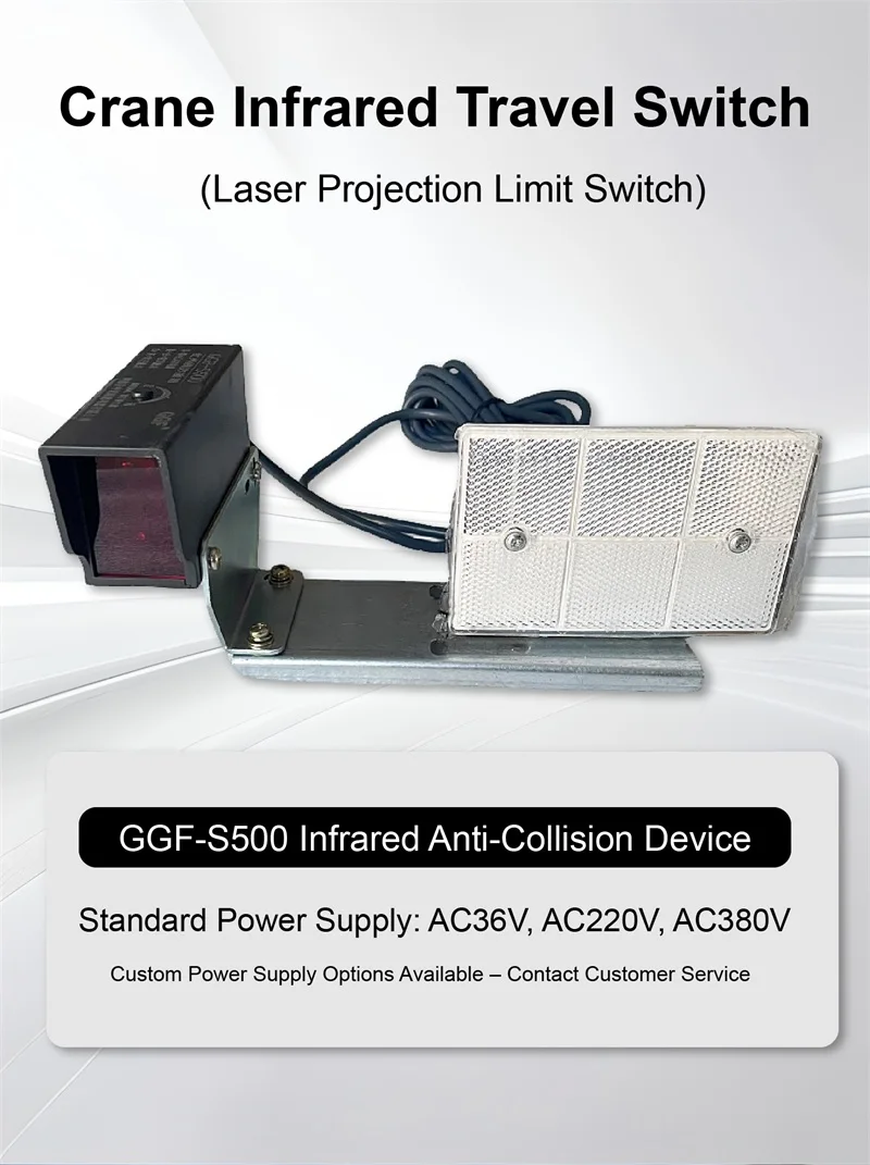 Overhead Gantry Crane Infrared Anti Collision Sensor Travel Limit Switch Collisi