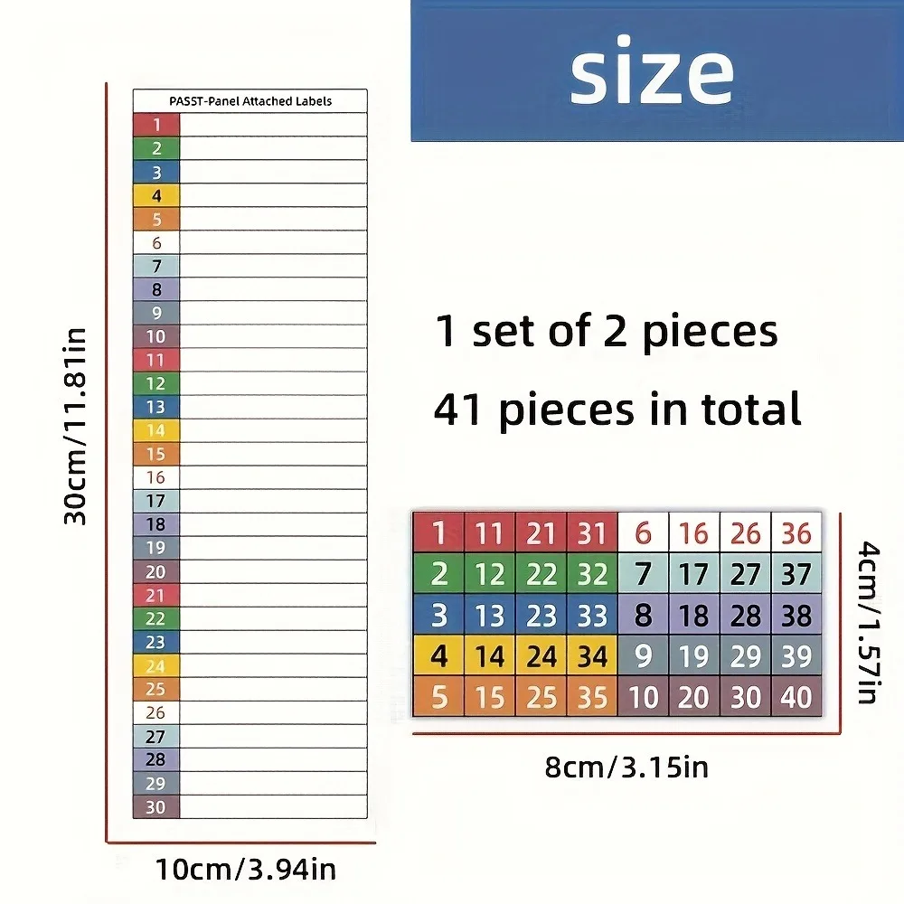 Circuit Breaker Label Kit with Marking Panel (1-10, N, T, R, S) | Handwritten Electrical Panel Stickers for Distribution Boxes - 3