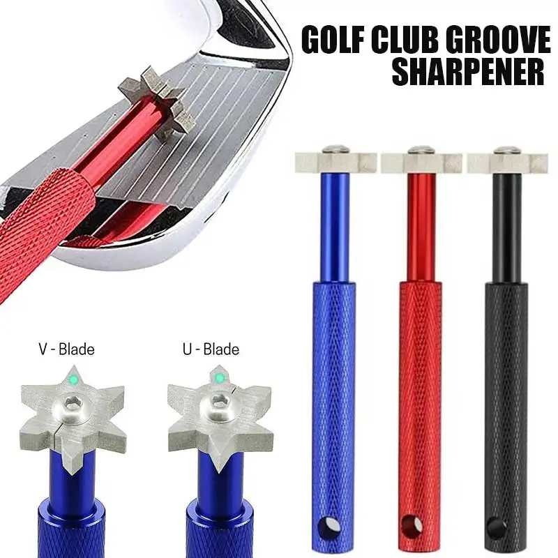 1pc Golf Club Groove Sharpener Cleaner Tool with 6 Blades Professional