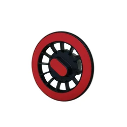 Enhanced Magnetic Car Phone Holder with 17mm Ball Head - Universal Mount & Ring Attachment (Type D Red)