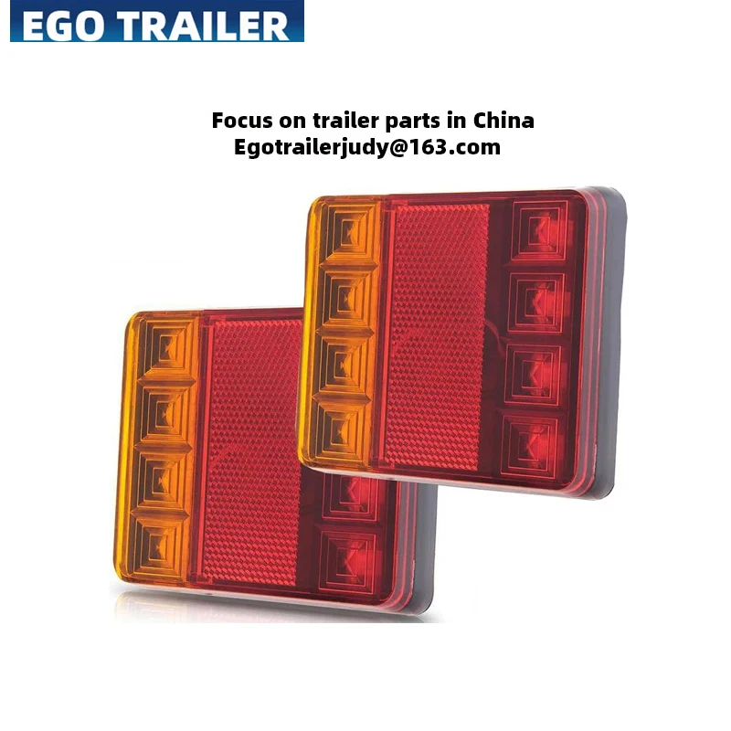 8 LED Tail Light Rear Lamps Boat Trailer 12V Rear Parts for Trailer Truck price for 2pcs