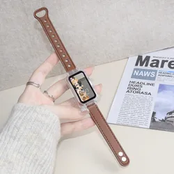 Premium Leather Strap for Smart Bracelet Wristbands - Elegant Accessories (2)