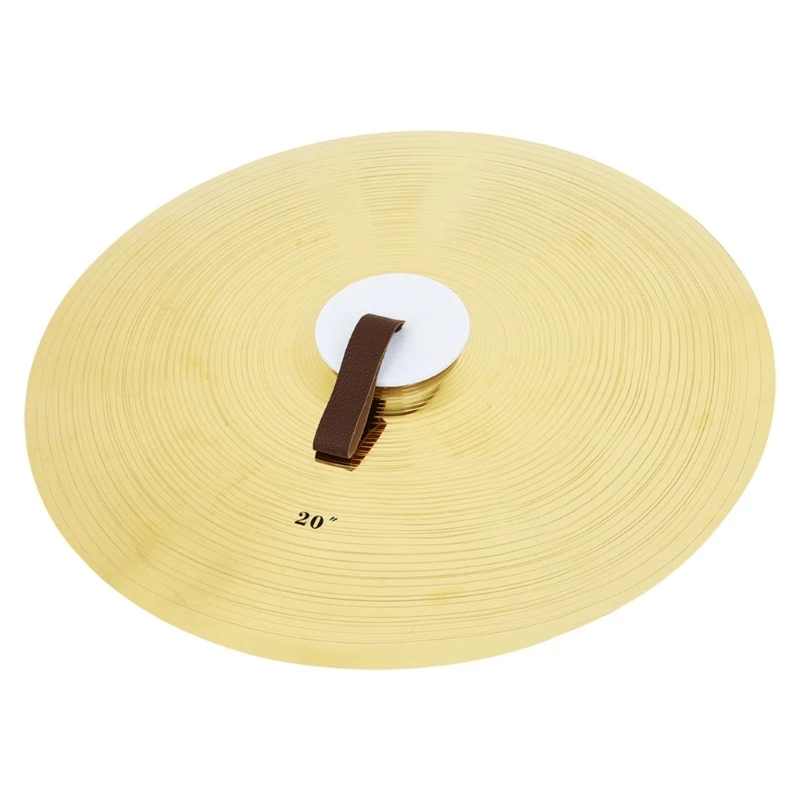 X22F 1Pair 14/16/20Inch Crash Cymbal Percussion Instruments Brass Band Cymbals for Stage Party Musical Toy