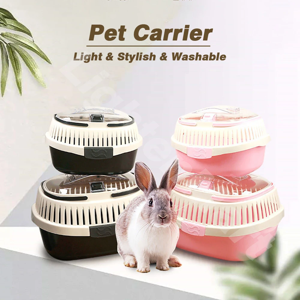 

Rabbit Bunny Carrier Hamster Guinea Pig Hedgehog Box Portable Cage