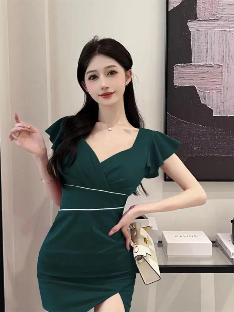 sexy office dress Elegant White Midi Lady Long Sleeve Beach Party Bodycon Dress fg5417 Crafted from premium materials AEL Fashion Short Blazer Black