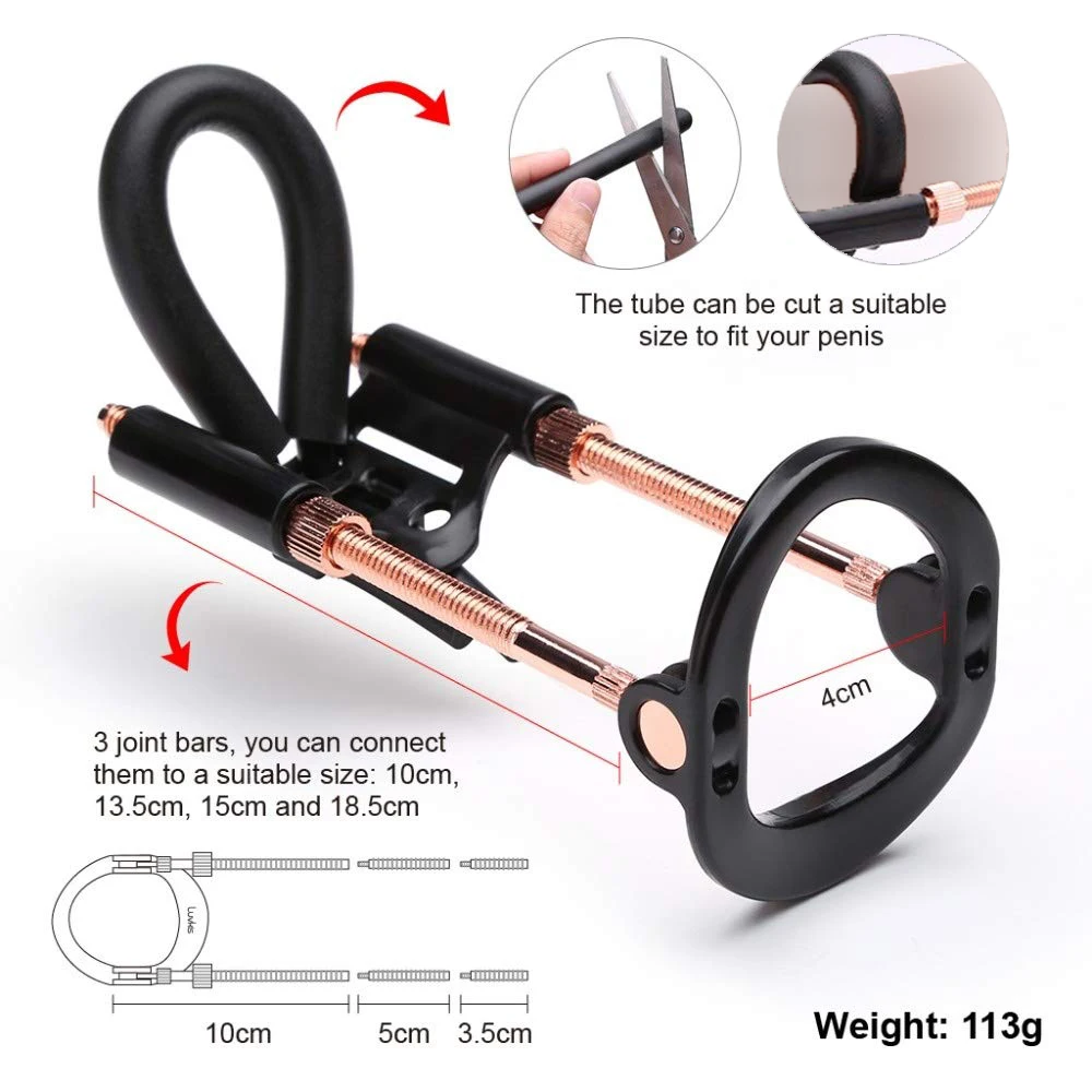 Penis Extender Adjustable Penis Stretcher Kit Enlargement Traction Device Enlarger Sex Toys For Men Trainer