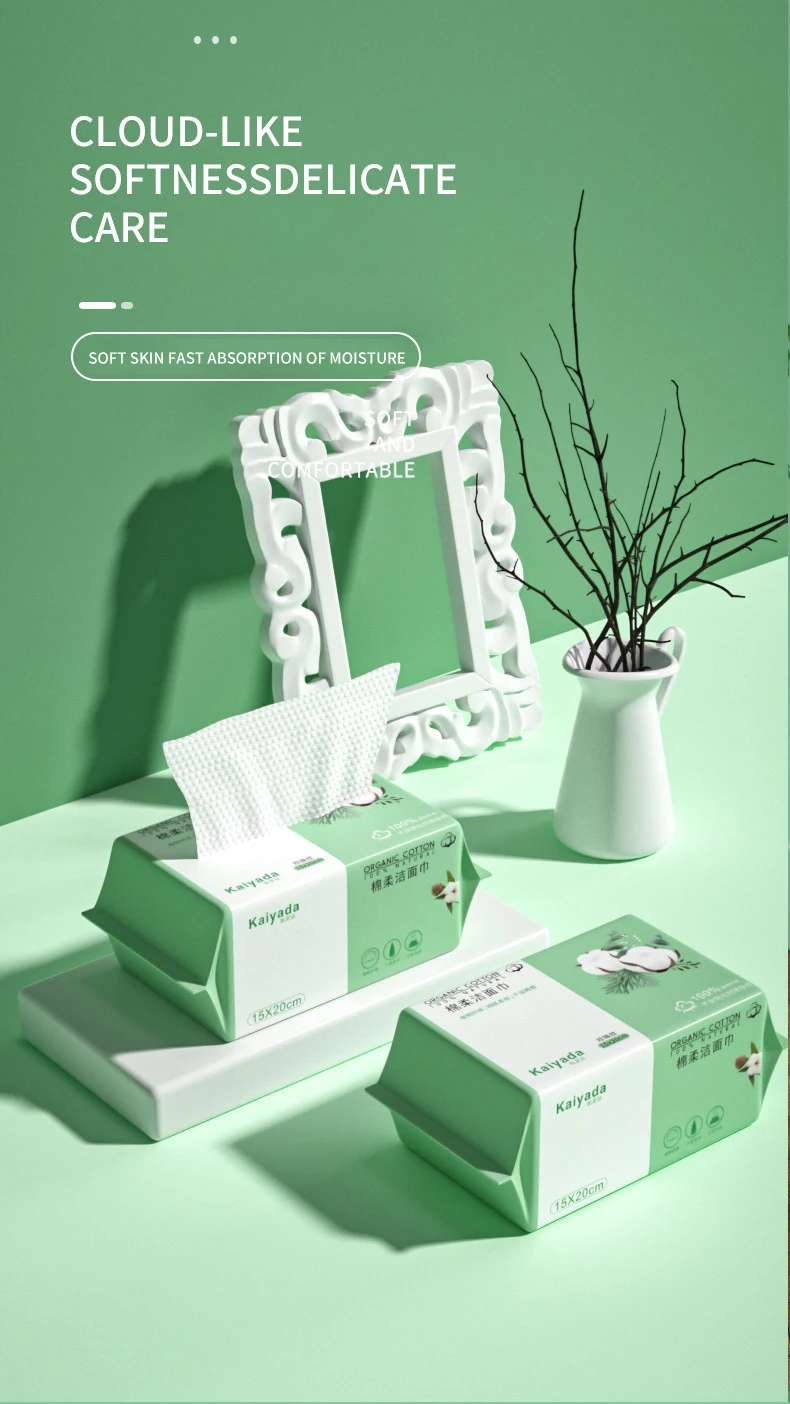 Description Picture 2 of item50pcs Disposable Face Wash Towel Extractable Cotton Soft Towel Cotton Beauty Salon Cleansing Face Wipe Towel Towelchaolian