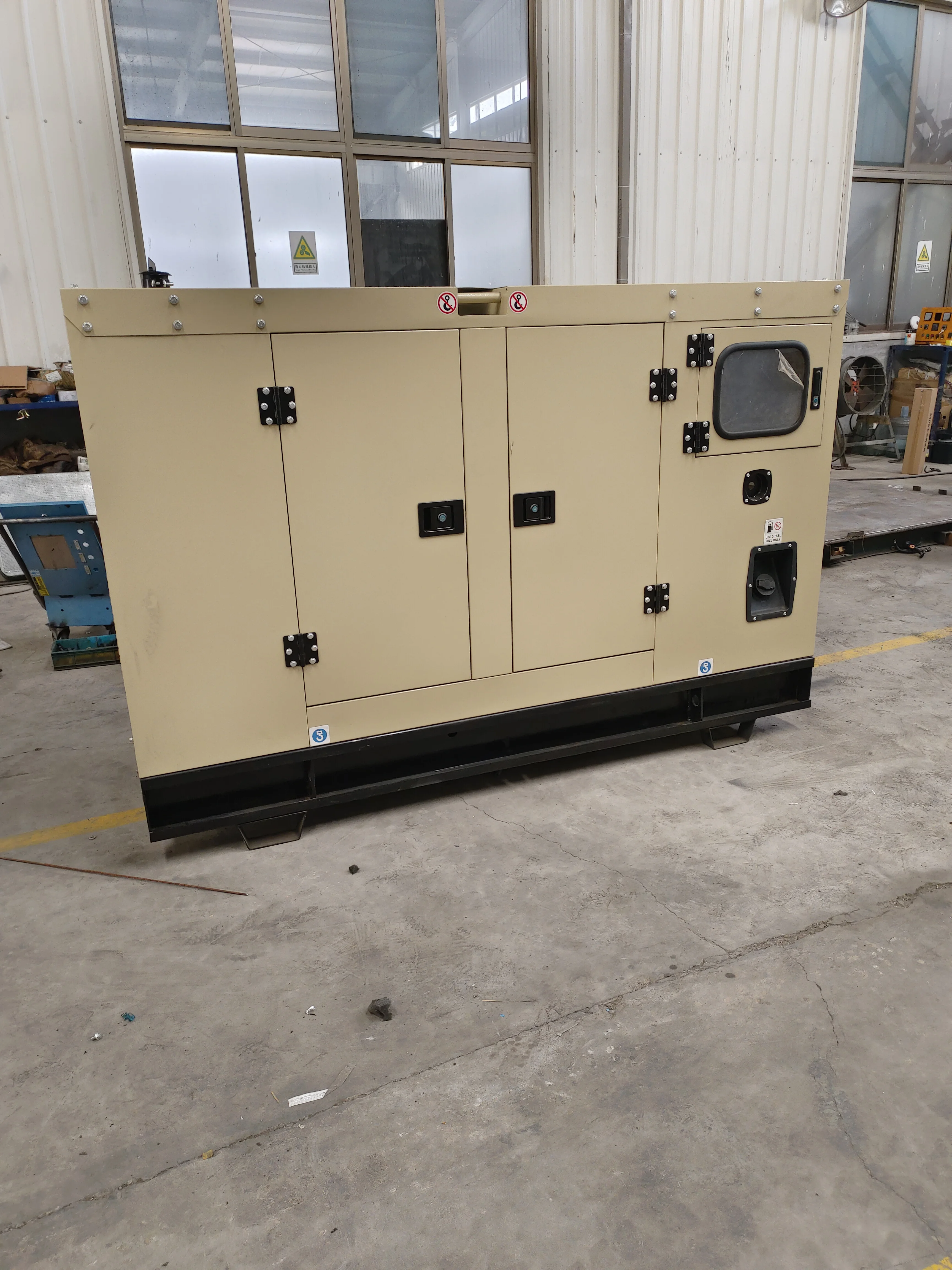 factory price water cooled 30kw 37.5kva silent diesel generator electricity power with brushless alternator and base fuel tank