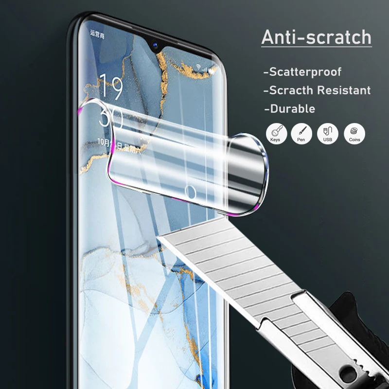 4Pcs Hydrogel Film For POCO F5 F4 F3 GT For Xiaomi POCO X5 X4 X3 NFC M3 M4 Pro 5G Gel Film Screen Protectors For Mi POCO C40 M5S