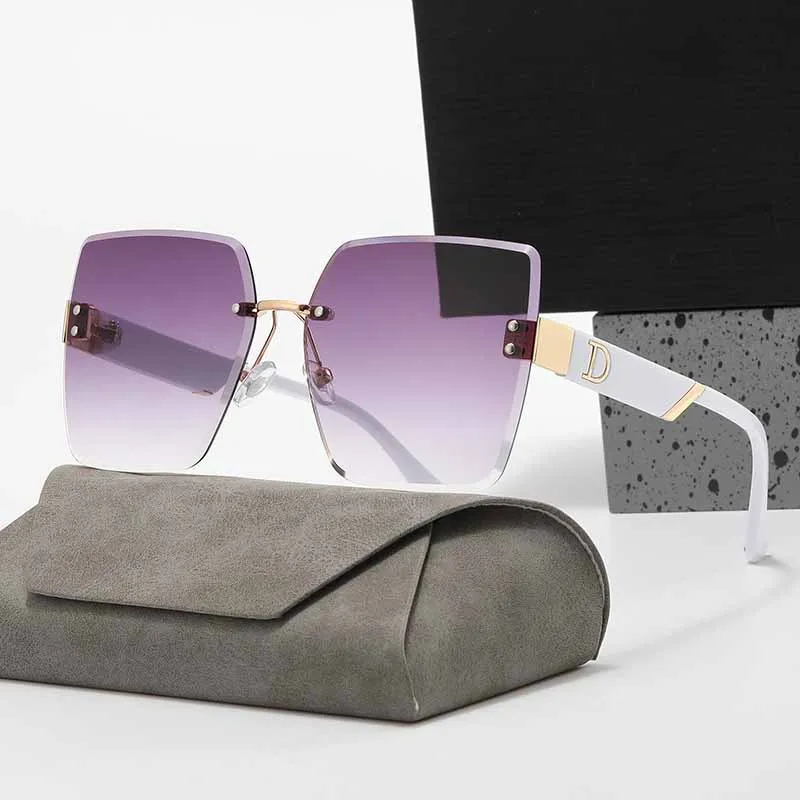 

Square Gradient Frameless Sunglasses For Men Women Brand Design Pop Hip Hop Reflective Sun Glasses Fashion Eyewear Eyeglasses