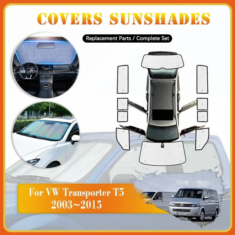 

For VW Volkswagen Transporter T5 LWB 2003~2015 Caravelle Multivan Car Coverage Sunshades Sunscreen Window Covers Car Accessories