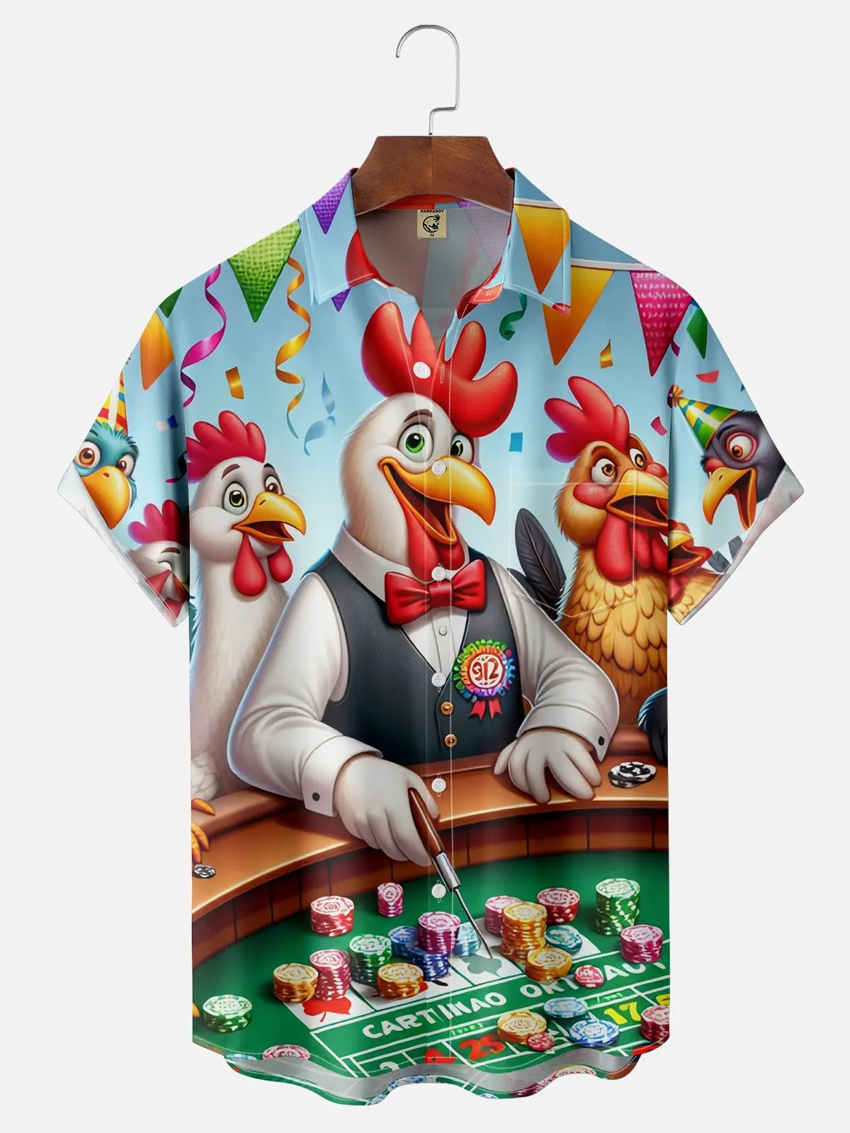 thumbnail image 1 of Camisa hawaiana para hombre, con estampado 3D, divertida caricatura de animales, camisetas de manga corta, ropa informal de verano para hombre, camisa de moda callejera para niños, 1 of 5