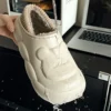 Winter Warm Thick Furry Cartoon Bear Women Plush Slippers Lady Men Waterproof Outside Home Cotton Shoes 4