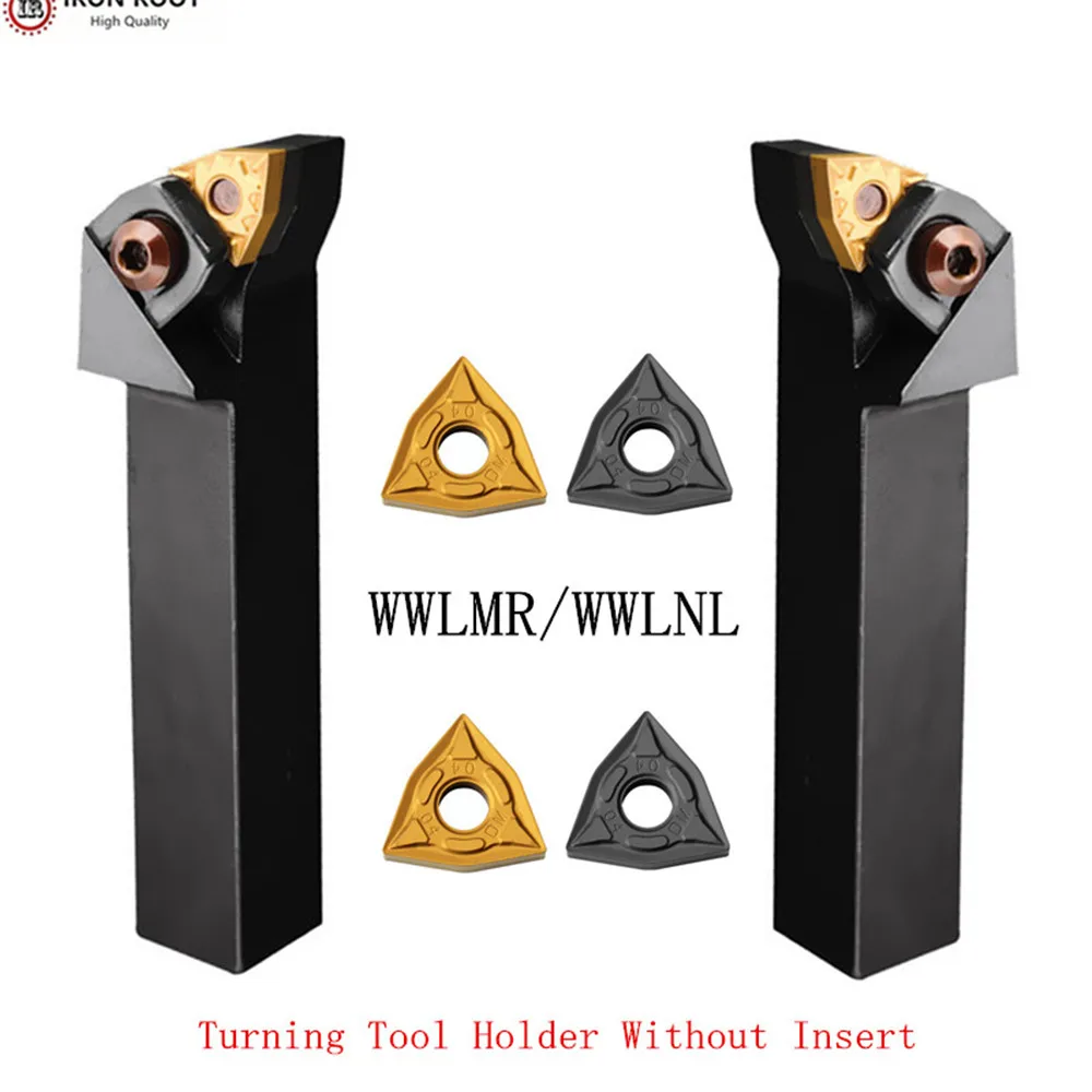 IRON ROOT External Turning Tool Holder WWLNR,WWLNL1616H06 K06 2525M06 CNC lathe cutter For WNMG060408 Carbide inser