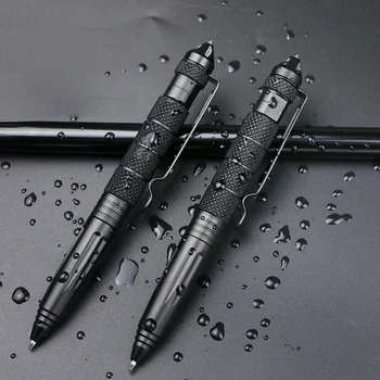 Outdoor Stainless Steel Glass Breaker Pen Student Pen Tactical Anti Skid Portable Self Pen Survival Kit Pens 1