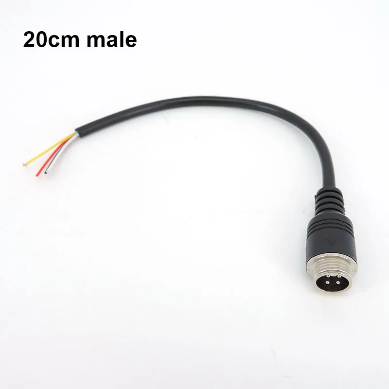 Durable Aviation Extension Video Connector Cable (4-Pin, Male to Female) for Vehicle Camera Systems