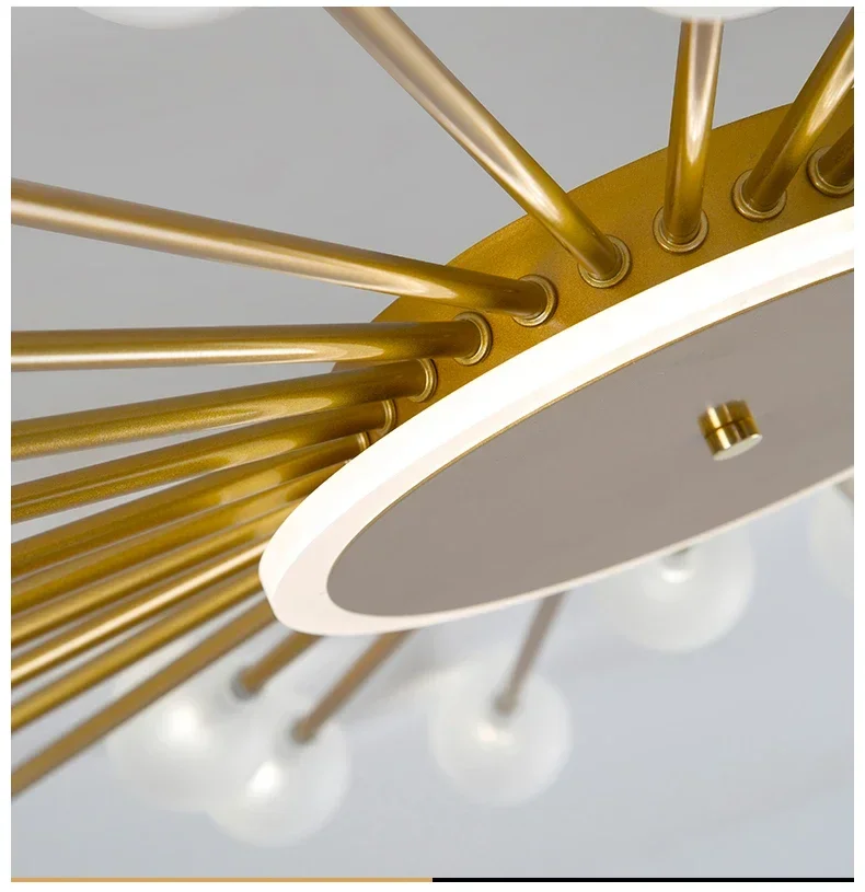 Description Picture 6 of itemModern Glass Ceiling LED Chandeliers Lighting Chandelier for Living Room Bedroom Kitchen Led Light Indoor Lamp Fixture Lights
