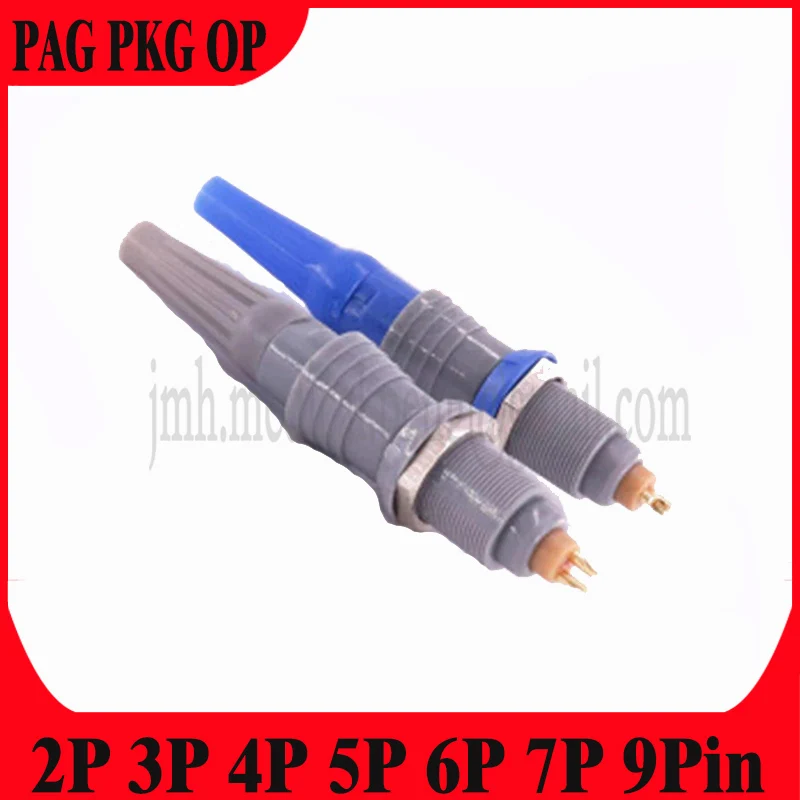 

PAG PKG M10 0P 2 3 4 5 6 7 9Pin Medical Plastic Aviation Push-pull Self-locking Connector Move Have Bend Relief Male Plug Key(G)