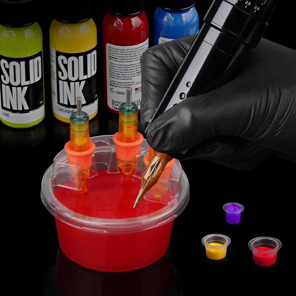 20pcsboxTattooDipLeakProofRinseCupBlendingRinsingDiluting