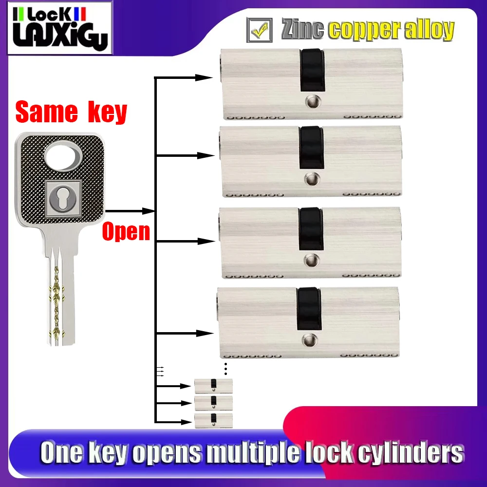 Customize 1 Key to Unlock All Lock Cylinders 70mm and 80mm Door Lock Cylinder