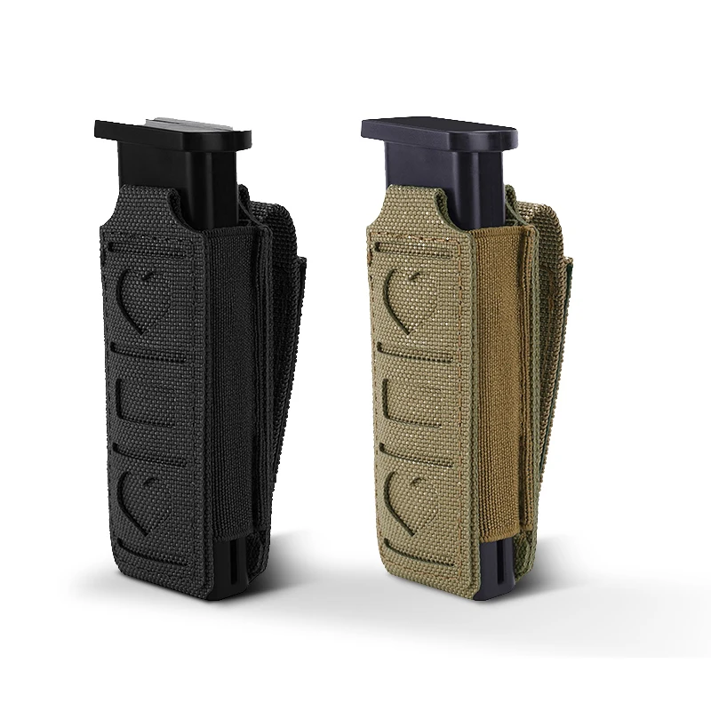9mm Tactical Molle Adjustable Pouch Holder Magazine Flashlight Holster Tools Bag 