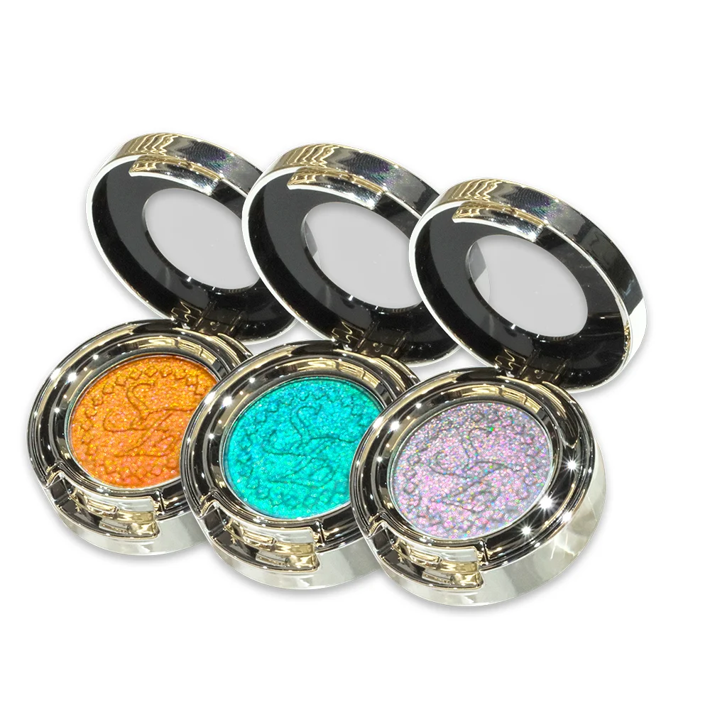 High Pigment Quality Cosmetic Long Lasting Single Multichrome Eyeshadow Eye Makeup 4