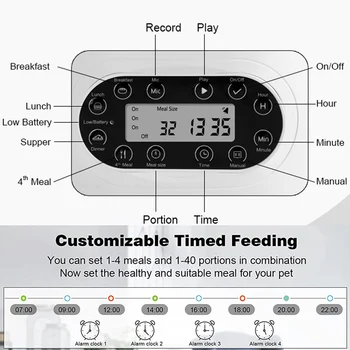 Smart App Automatic Pet Feeder with Stainless Steel Bowl - Image 3