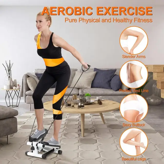 Sunny Health Fitness Mini Stepper for Exercise Low Cardio Equipment with Digital Monitor 2