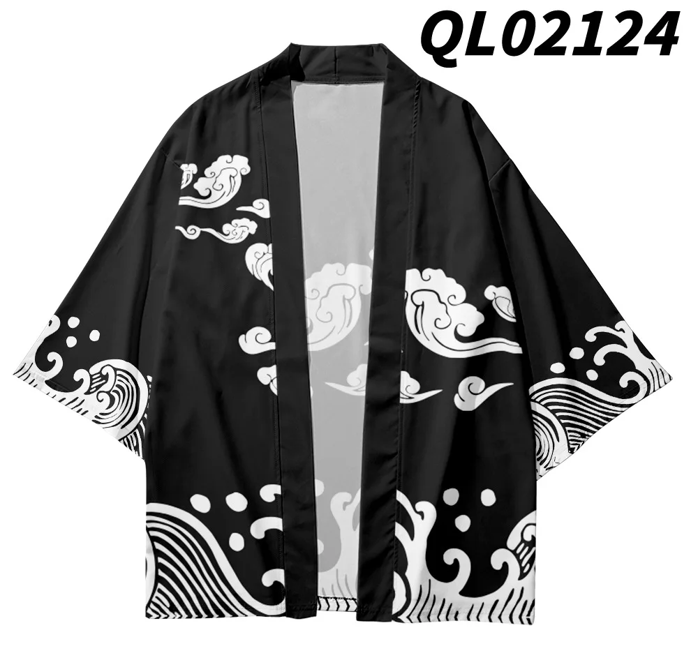 

Men 3/4 Sleeve Taoist Robe Pajamas Sets Chinese XS-6XL Kimono Polyester Sexy Cardigan Sleepwear Nightwear Casual Home Clothes