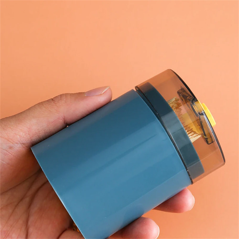 Pop-up Automatic Toothpick Dispenser Portable Plastic Toothpick Holder Container Creative Press Toothpick Storage Box Organizer